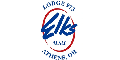 Logo of Elks Lodge 973 in Athens, Ohio, USA.