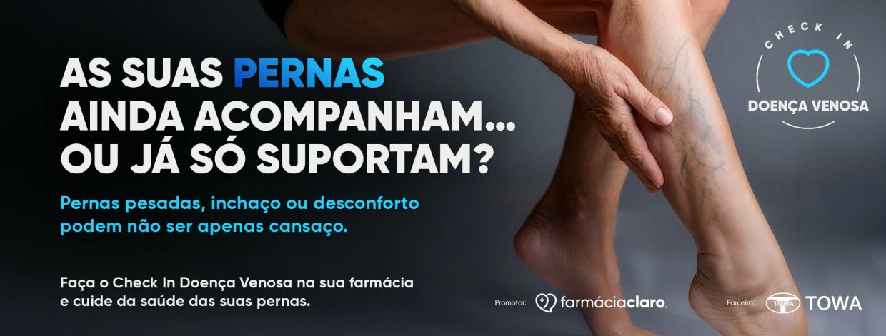 Campanha alerta sobre doença venosa e cuidados com pernas.