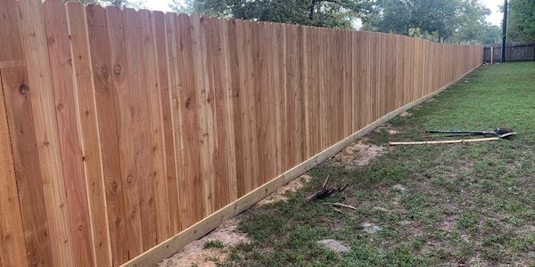 backyard wood fence privacy cedar fence 