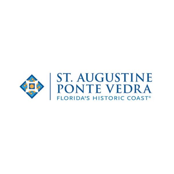 Logo for St. Augustine Ponte Vedra, Florida's Historic Coast.