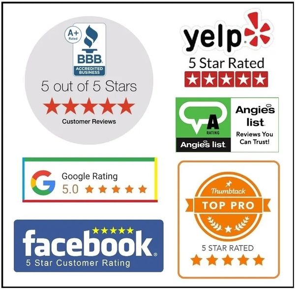 Five star top rated cleaning service in social media companies.
