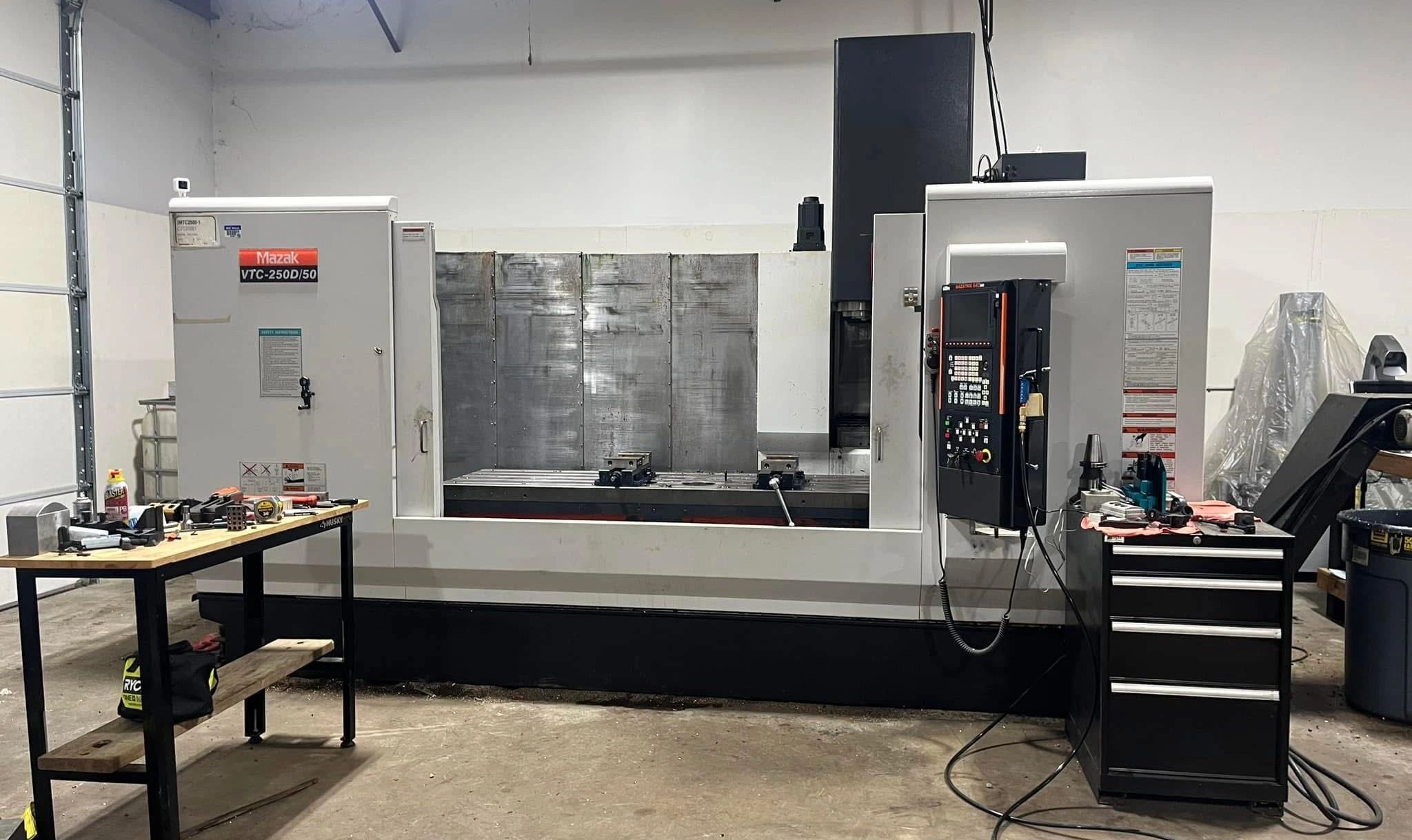 Large CNC machine inside JIT Industries facility in Blytheville, AR.