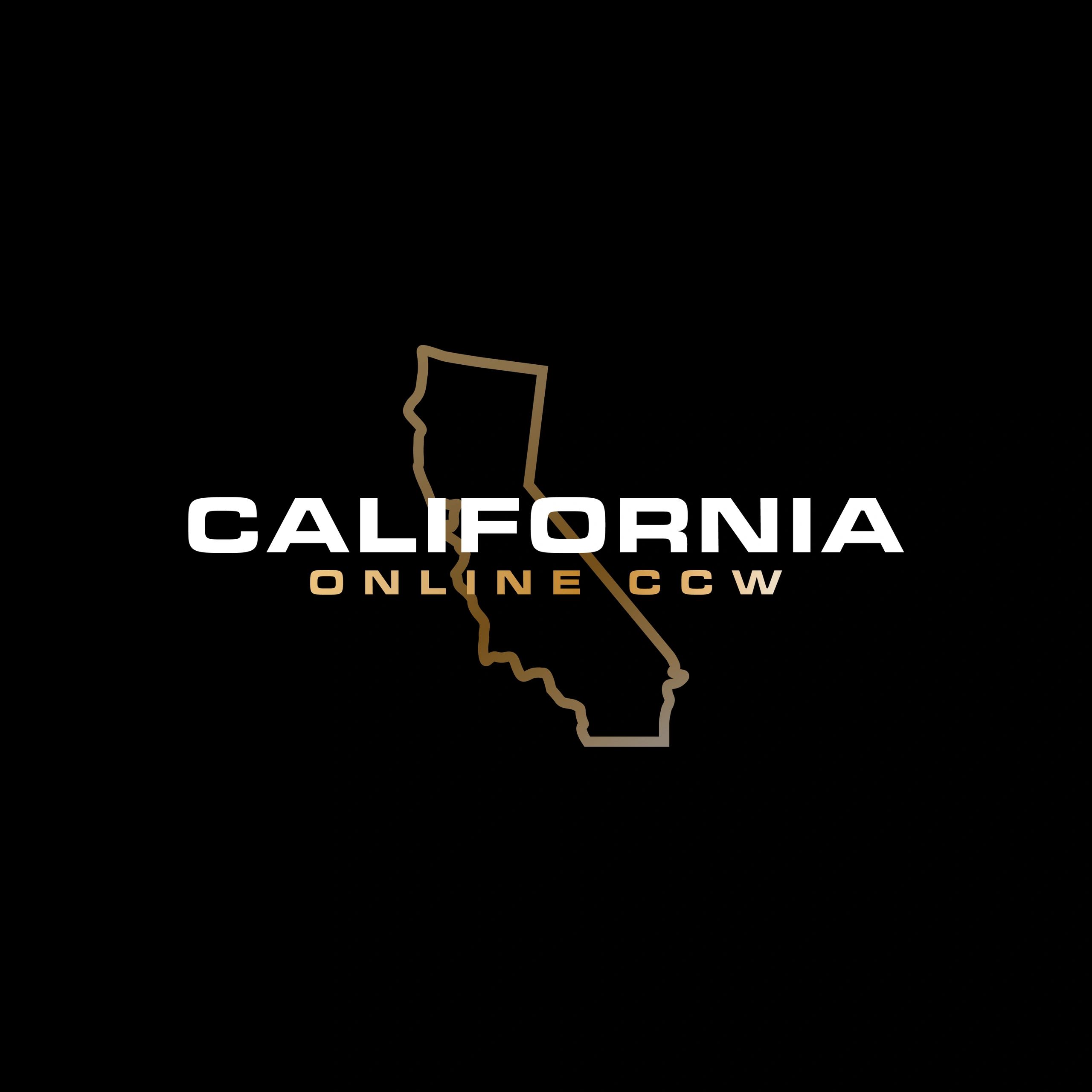 California state outline with 'California Online CCW' text