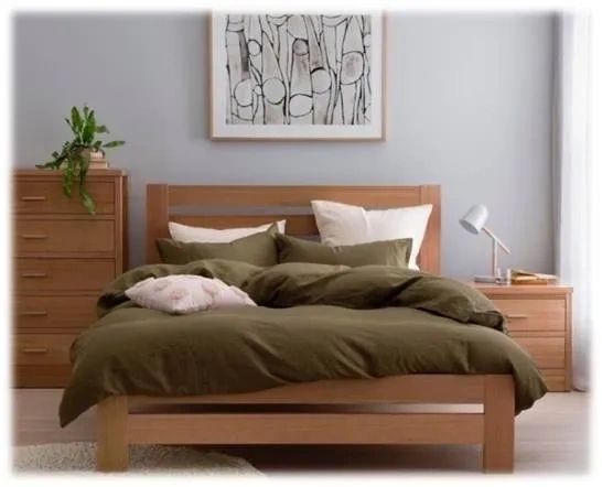 Springwood solid timber Bed