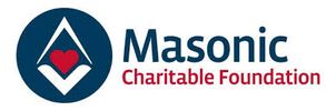 Logo of Masonic Charitable Foundation with heart symbol.