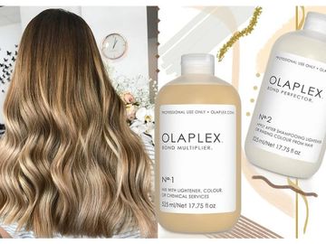 OLAPLEX HAIR TREATMENT  SHINEY HAIR  