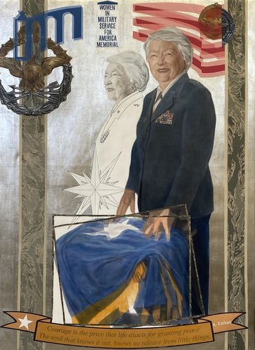 General Wilma Vaught Portrait at National Portrait Gallery