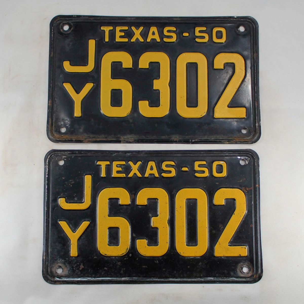 Texas 1950 Passenger Plates
