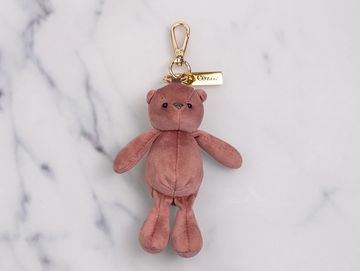 Dusty pink teddy charm