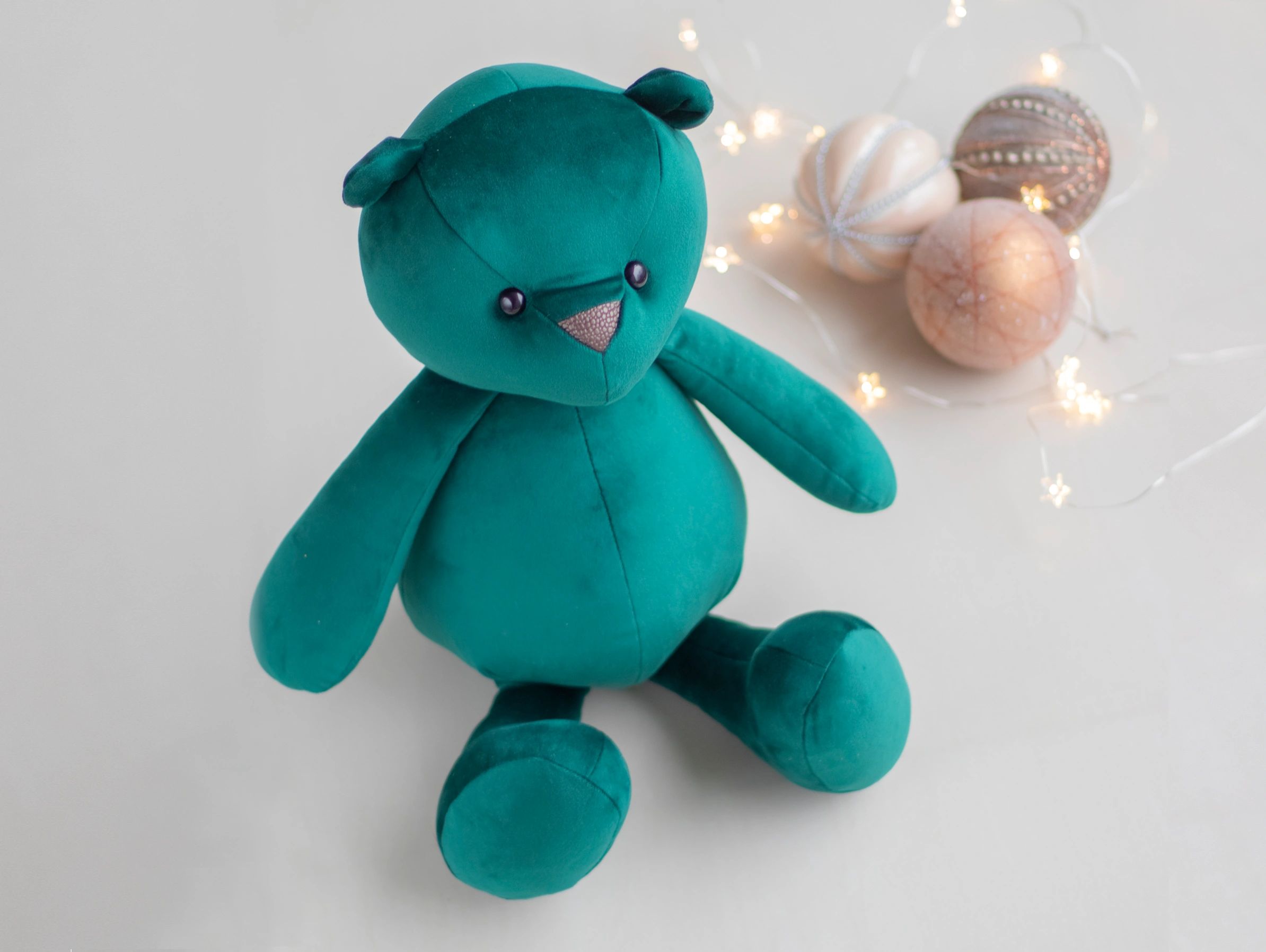 Emerald green teddy bear