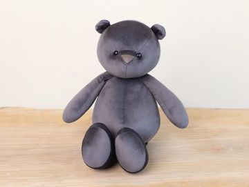 Dark grey teddy bear