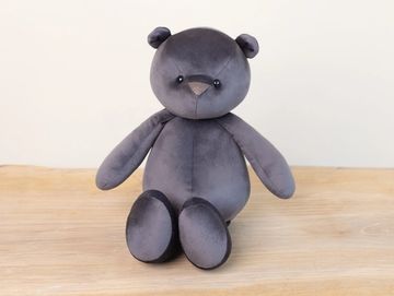 Dark grey teddy bear