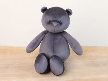Dark grey teddy bear