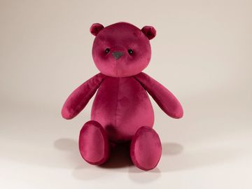 Bright pink teddy bear