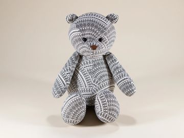 Tribal pattern teddy bear