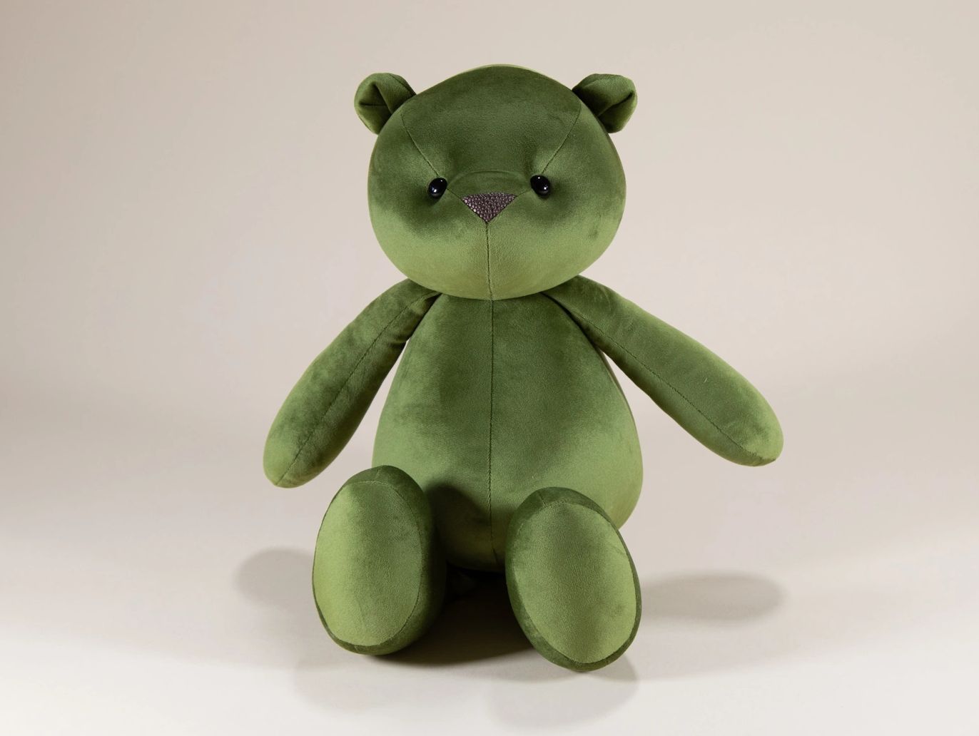 Olive green teddy bear