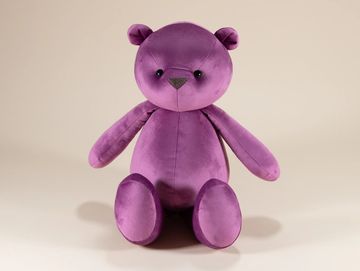 Lilac teddy bear