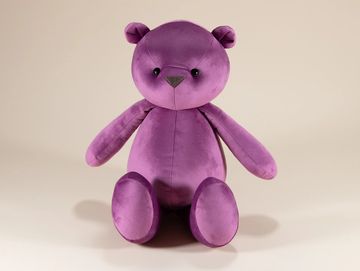 Lilac teddy bear