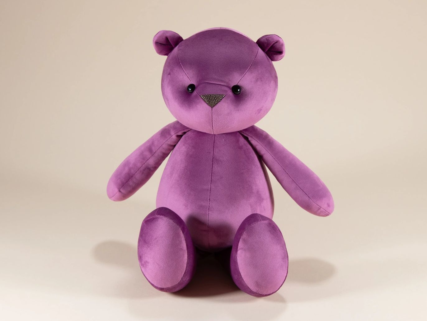 Lilac teddy bear