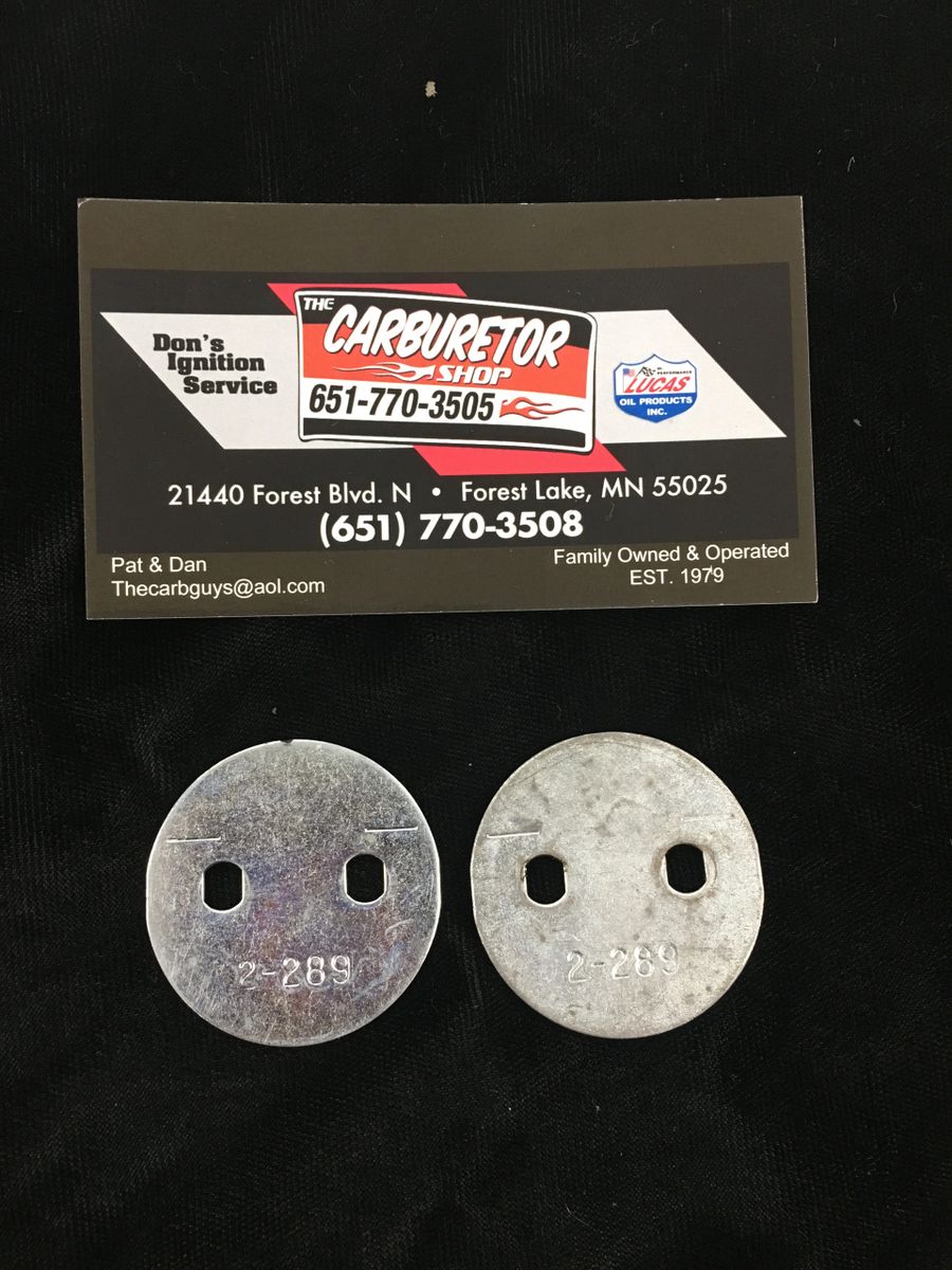 Edelbrock 1405/1406 throttle shaft butterfly (Pair)