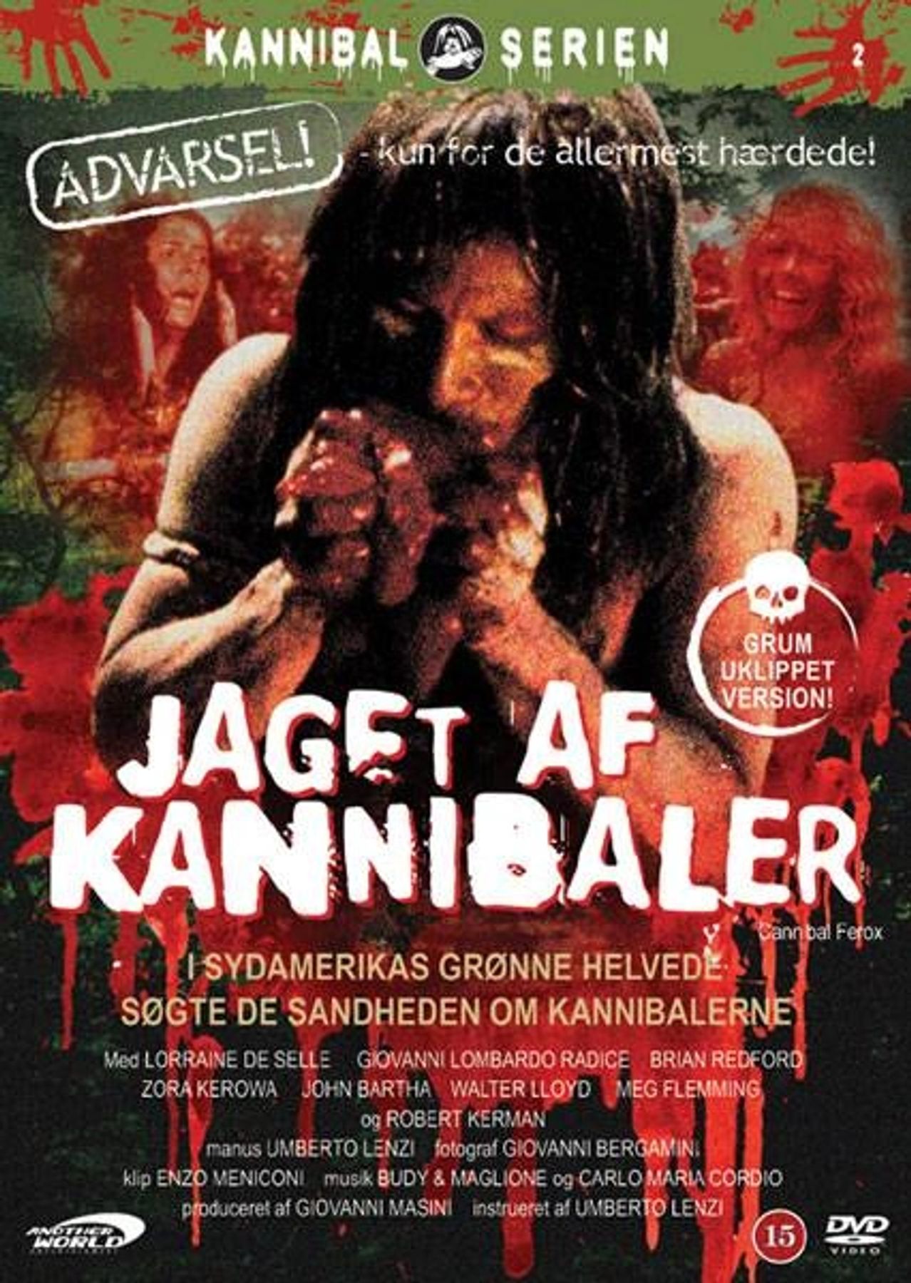 Jaget AF Kannibaler aka Cannibal Ferox Denmark Release DVD