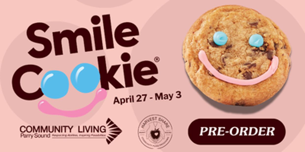 Smile Cookie event from April 27 to May 3 with pre-order option.