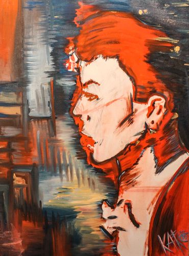 "Top Model"
Oil on Canvas
 2021