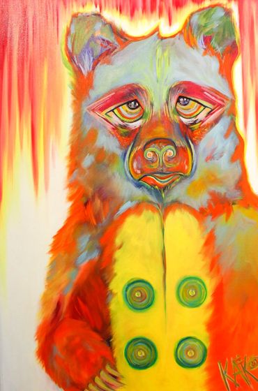 "Miel"
Acrylic and Oil on Canvas 
2021