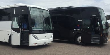 56 and 38 passenger luxury coach buses