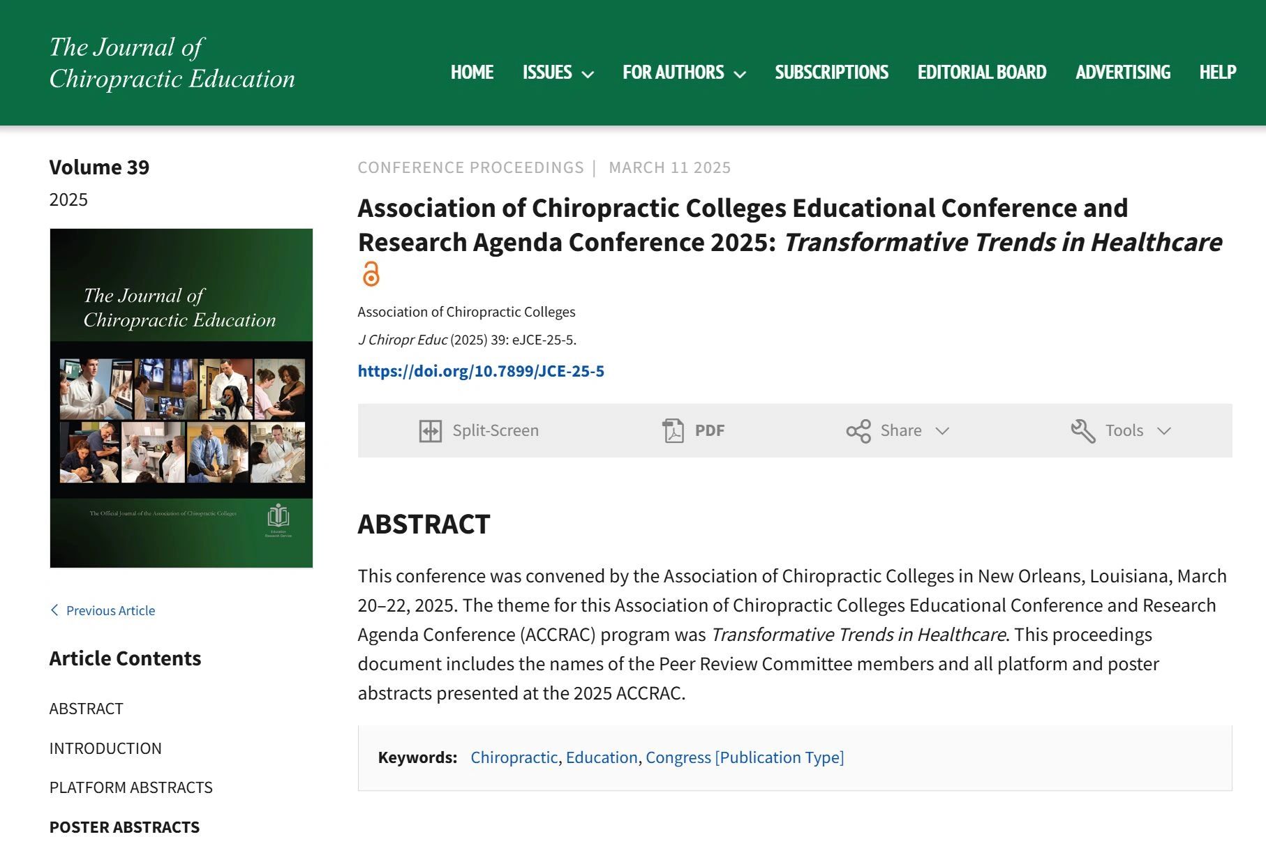 Cox® FD Papers at ACC-RAC - Proceedings