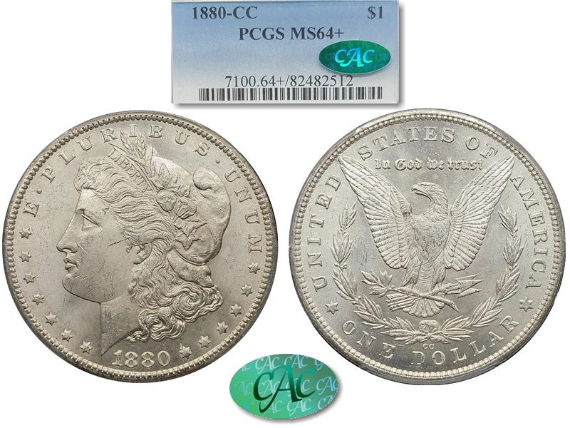 1880年 アメリカ モルガン シルバー ダラー PCGS MS63 - その他