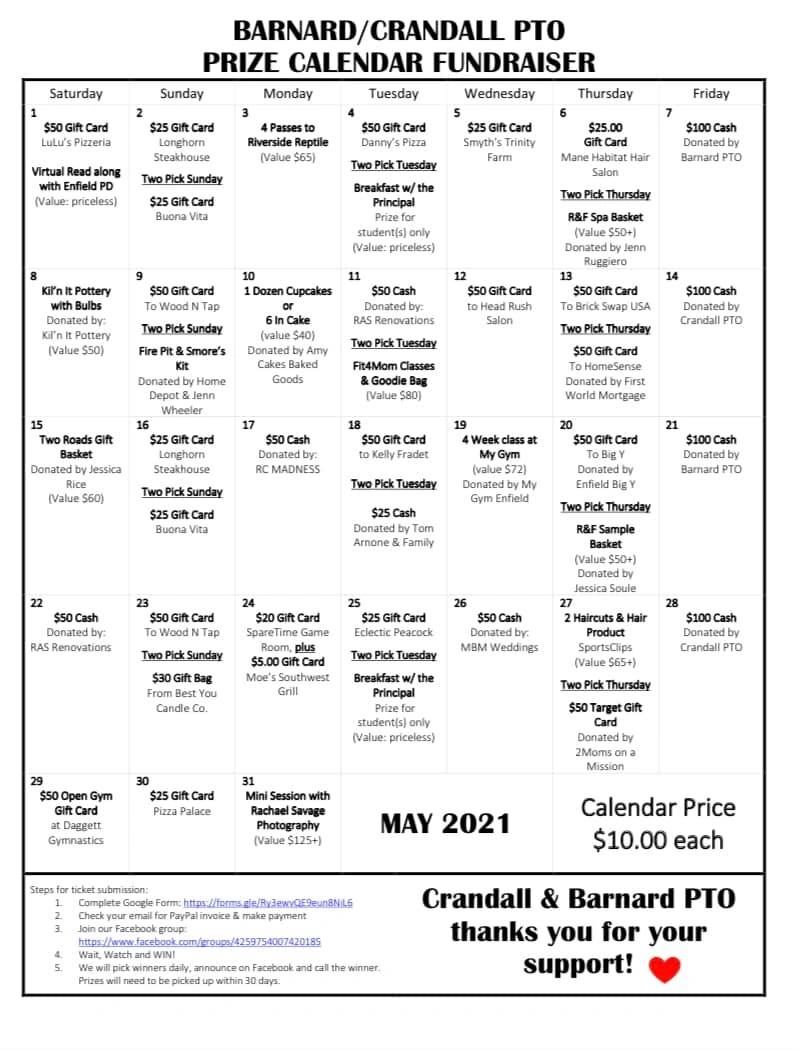 Barnard & Crandall PTO Sister-School Fundraiser!