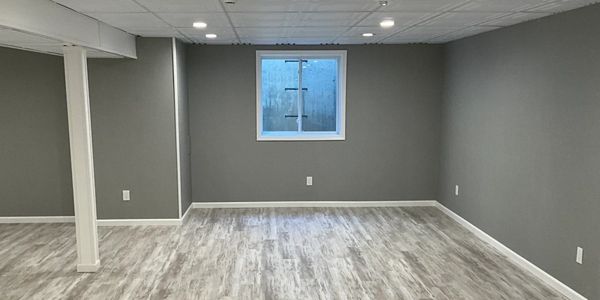 Egress window in remodeled basement