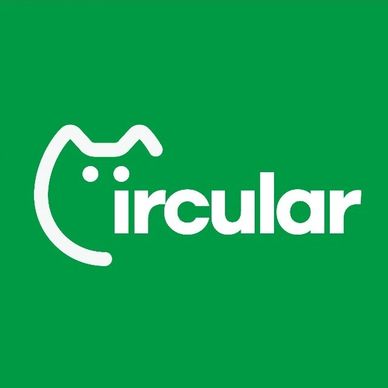 低地文化旗下可持续生活方式平台“CircularCat循环猫”的Logo标志。The logo of CircularCat, a sustainable lifestyle platform.