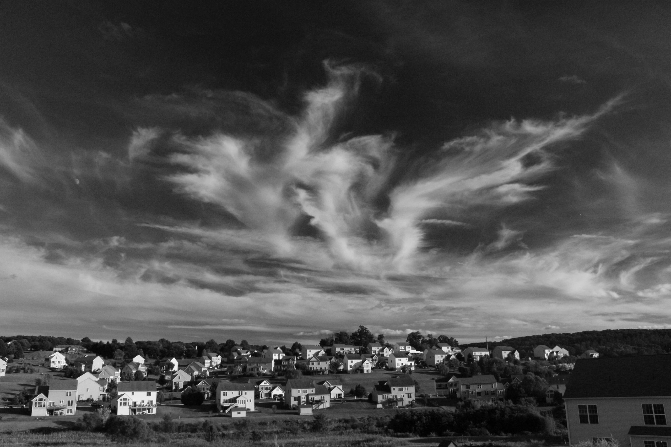 William R Bowman B&W Sky Photo from back porch