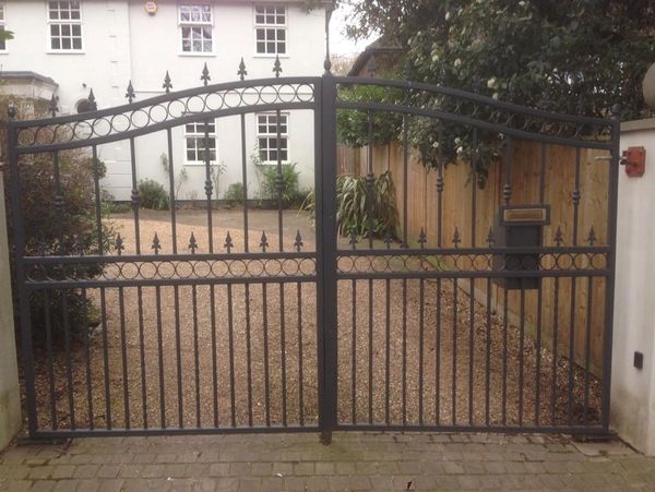 Ornamental metal driveway gates London installed for secure and stylish home entrances