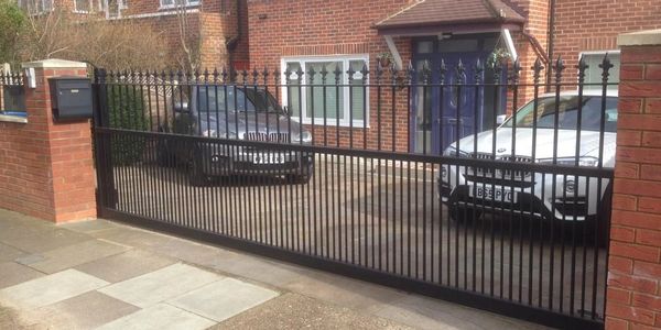 Sliding driveway gates London manufactured for secure residential and commercial property access