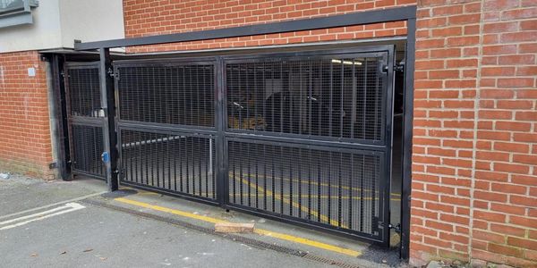 Automatic driveway gates London professionally fabricated for commercial property security