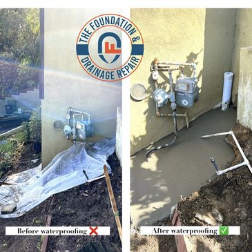 Before / After: Waterproofing + Drainage and Concrete Installation