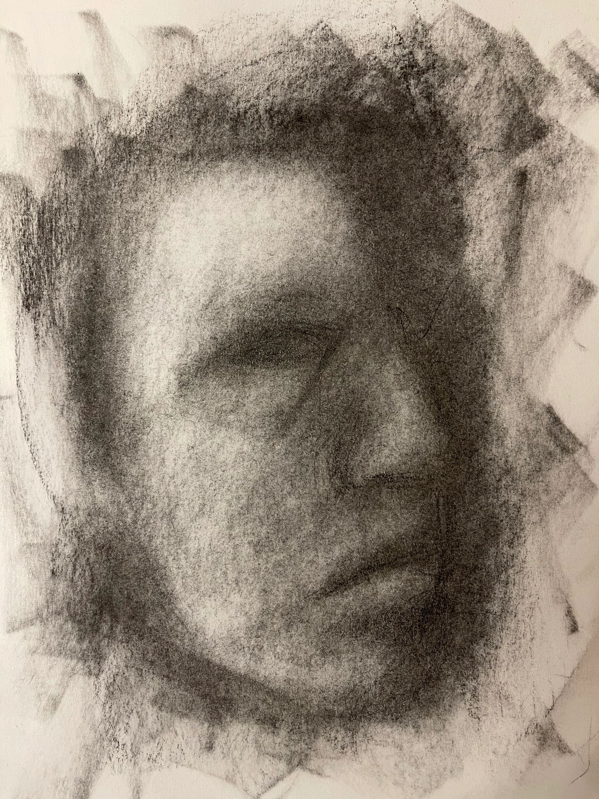 “ SELF PORTRAIT ” 2022
Charcoal studies on paper 
9” X 12”

NOT FOR SALE