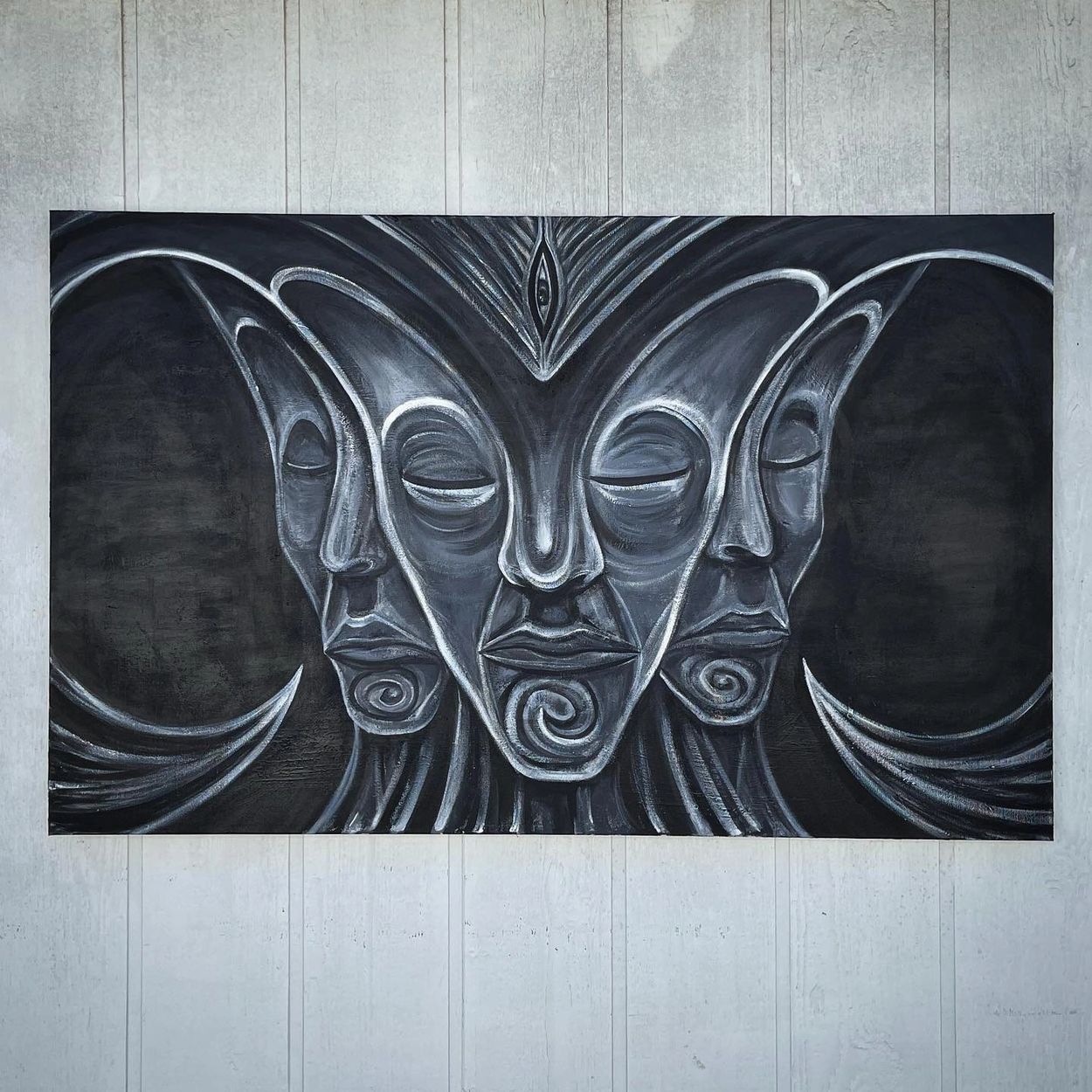 “ UNIVERSAL DIVINITY “ 2021
Acrylic latex on canvas
48”X36” 

NOT FOR SALE