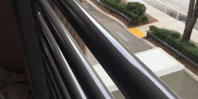 Professional painting metal railing 