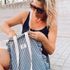 totebag vichy negro con volantes
