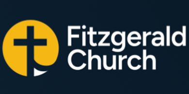 Logo of Fitzgerald Church with a cross.