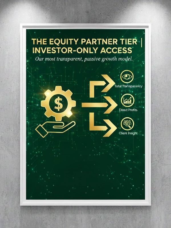 Our most transparent, passive growth model. Designed for the sophisticated franchise partner, this t