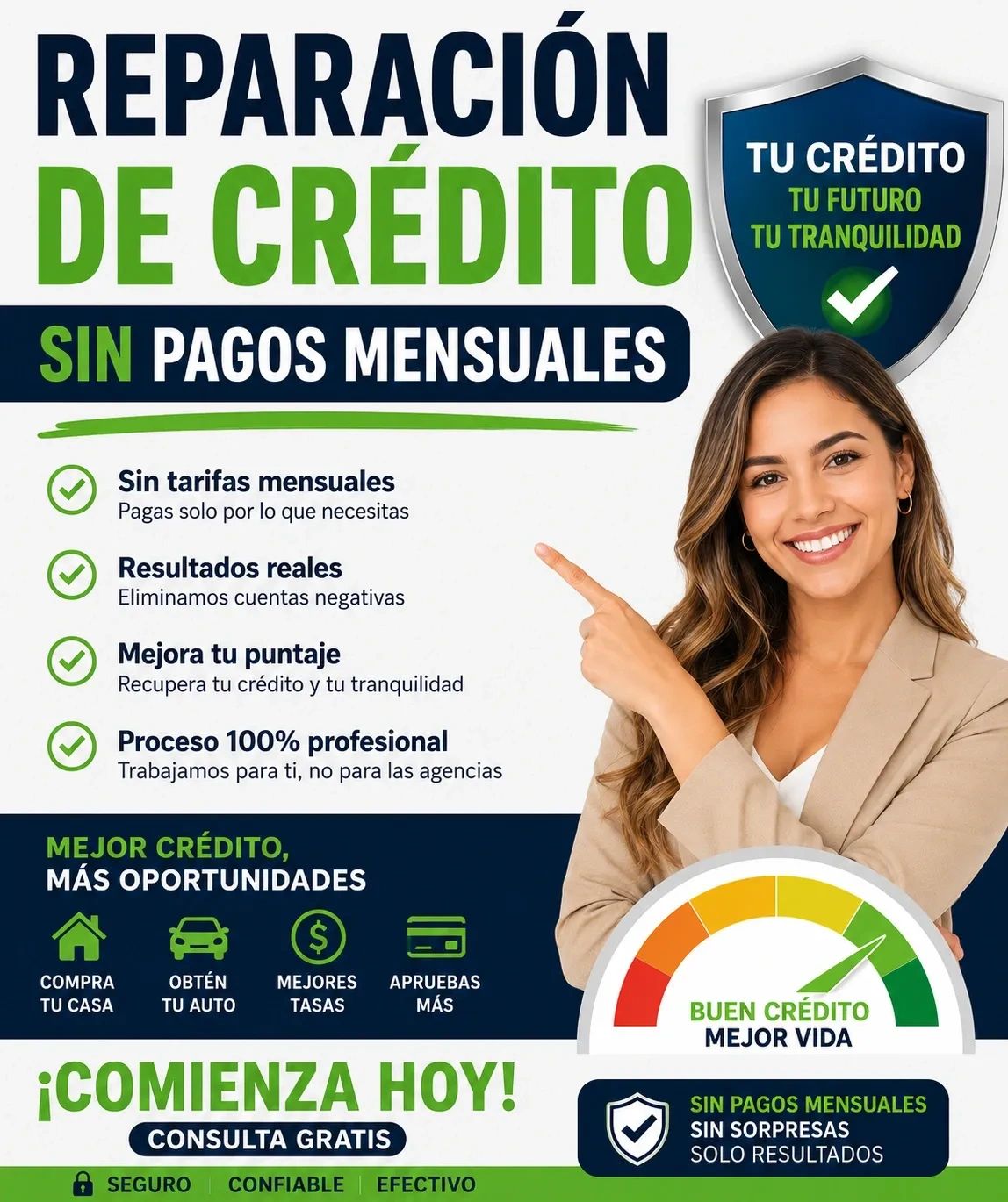 Reparación de Crédito Hialeah, Fl - Sin Cargos Mensuales