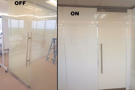 Switch glass, privacy glass, laminated switch glass, commercial glass