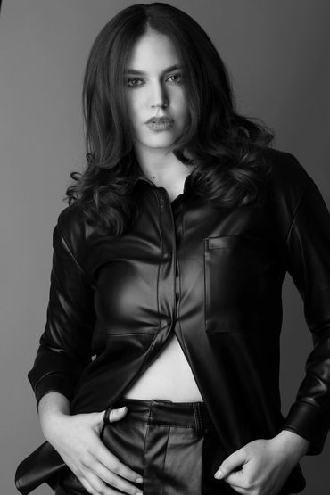 Black and White high fashion photography, Model Chloe Keeling