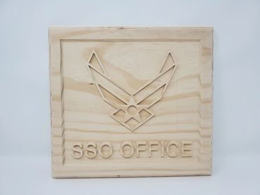 US Airforce Wood Carving