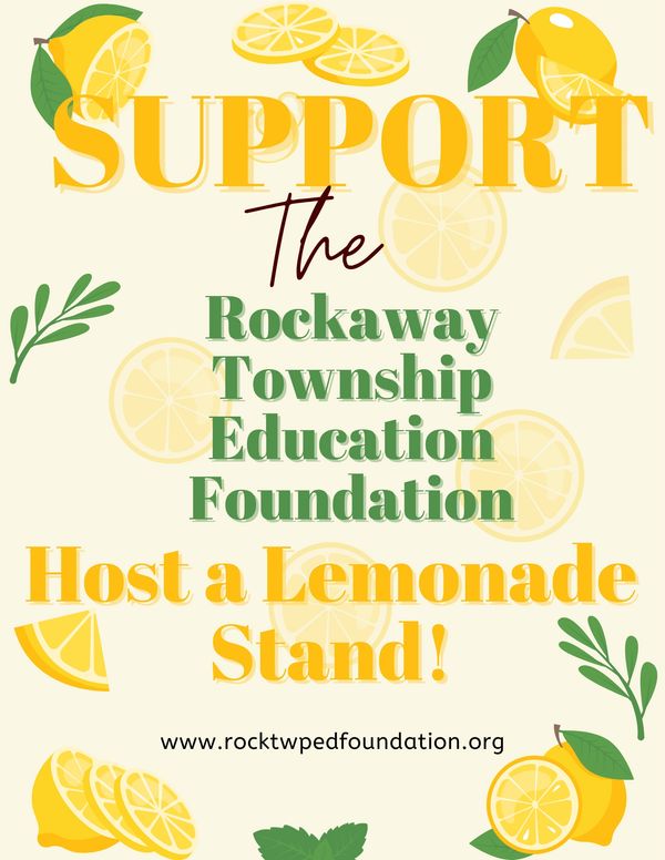 Support Rockaway Township Education by hosting a lemonade stand!